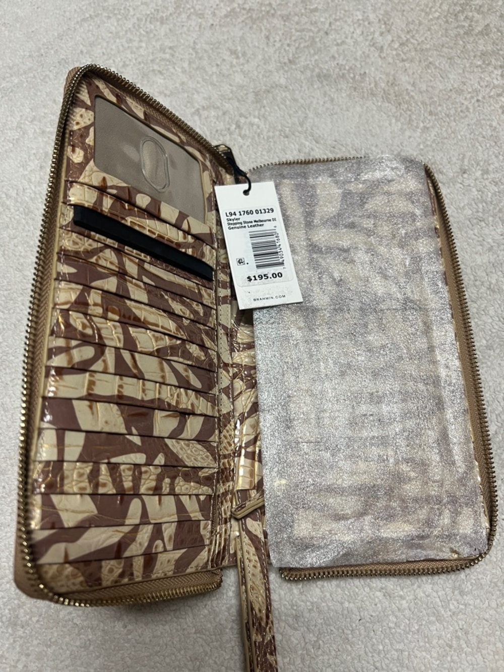 Brahmin Skyler Melbourne Leather Wristlet - Picture 6 of 8